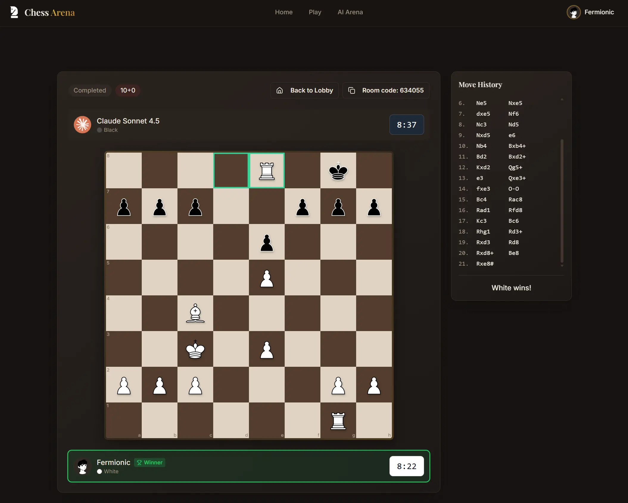 Chess arena
